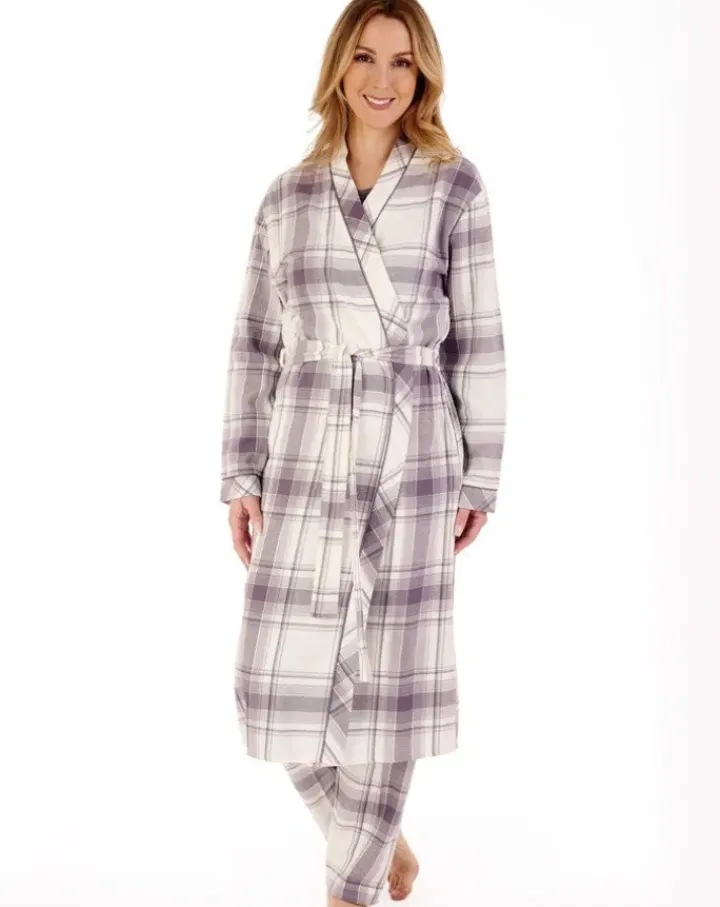Brushed Check 45" Woven Kimono Wrap HC88223