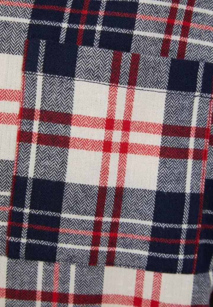 Brushed Checked 42" Woven Nightshirt WR88820