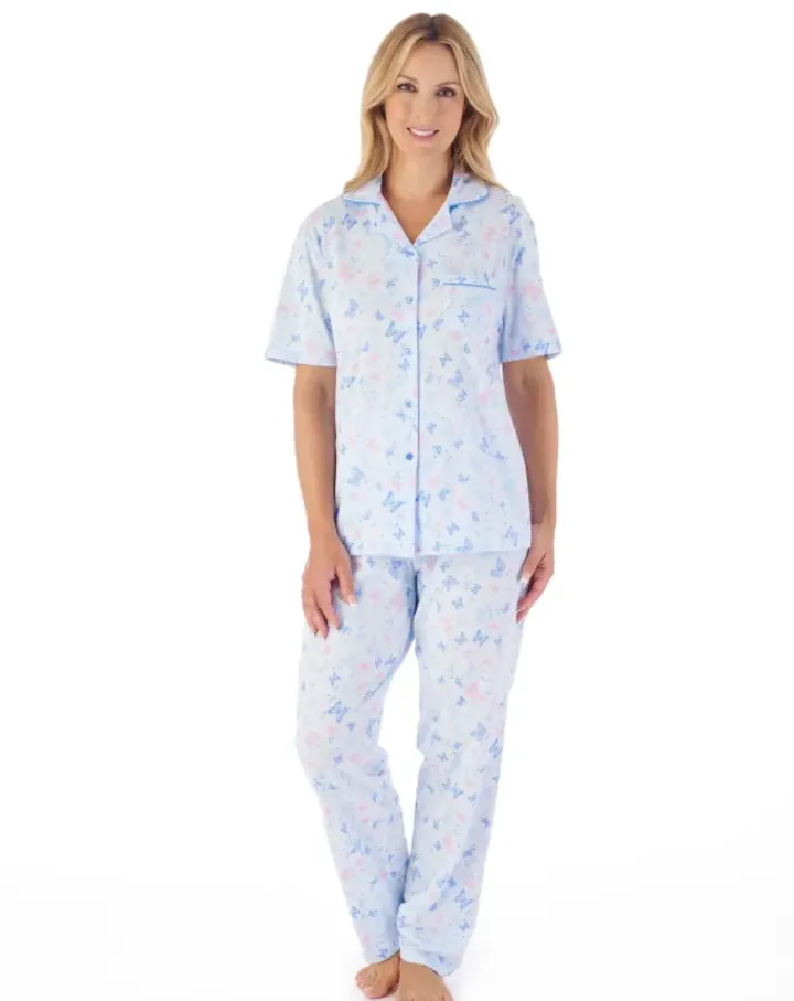 Butterfly Print Tailored Jersey Pyjama PJ03104