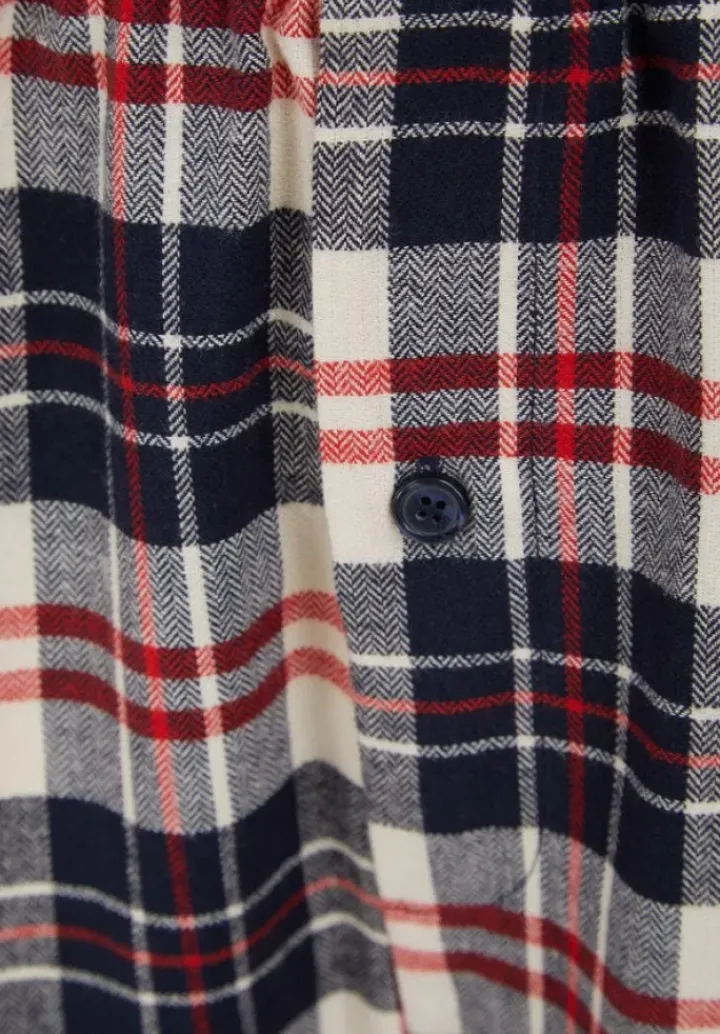Checked Brushed Woven Tailored Pyjama Set WR88821