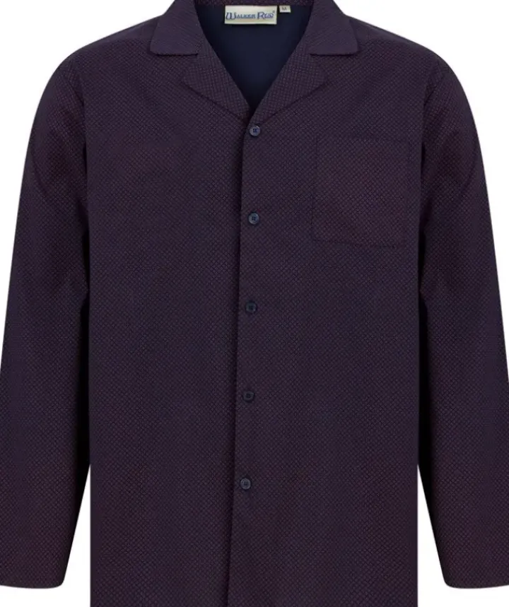 Diamond Geo Print Tailored Button Through Woven Pyjama WR88833
