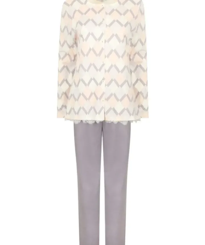 Diamond Print Jersey Pyjama PJ2151