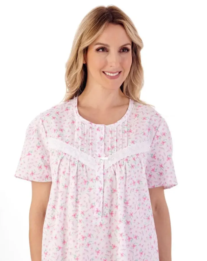Ditsy Floral Print 44" Woven Nightdress ND01207