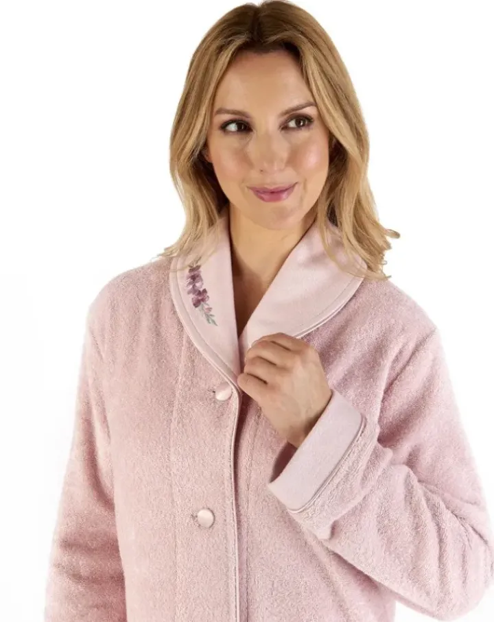 Embroidered 46" Button Through Housecoat HC66356