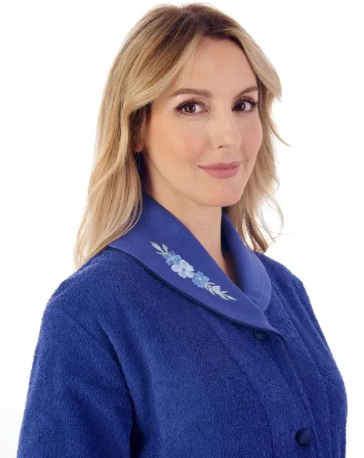 Embroidered 46" Button Through Housecoat HC66356