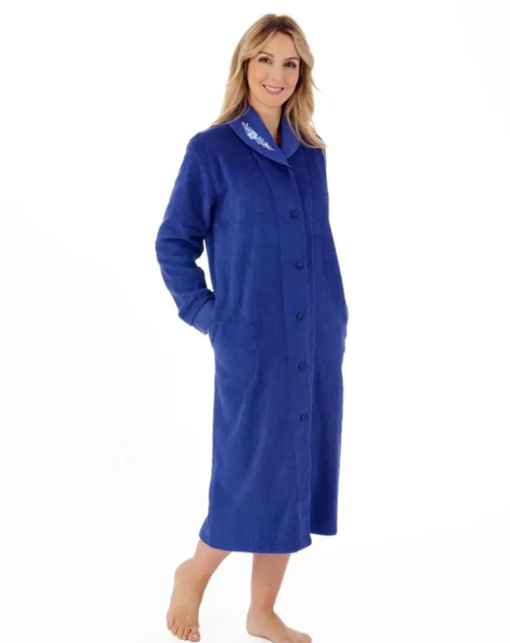 Embroidered 46" Button Through Housecoat HC66356
