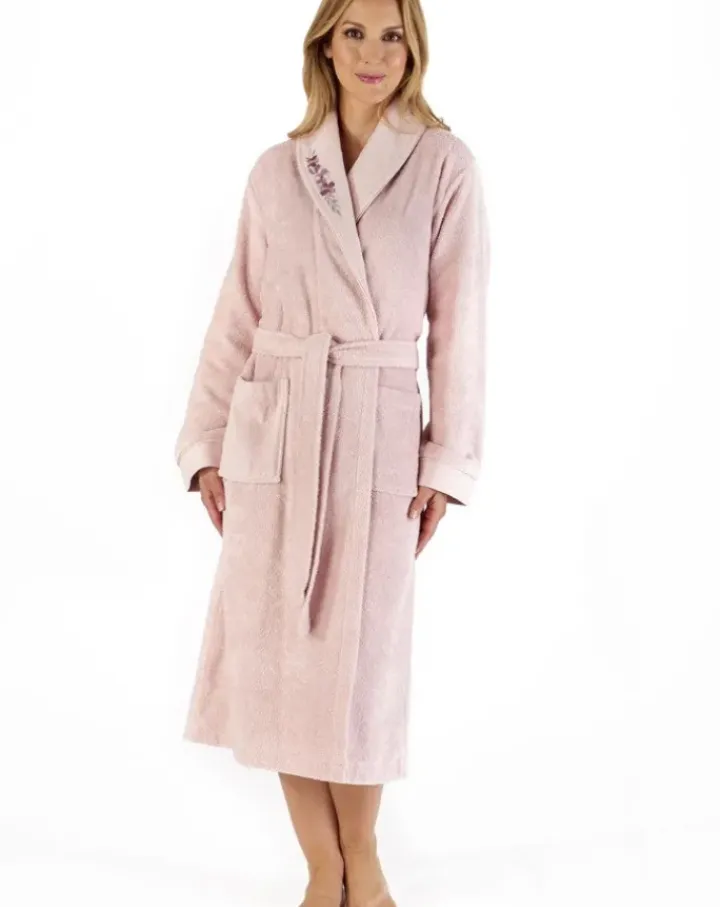 Embroidered 46" Shawl Collar Wrap HC66355