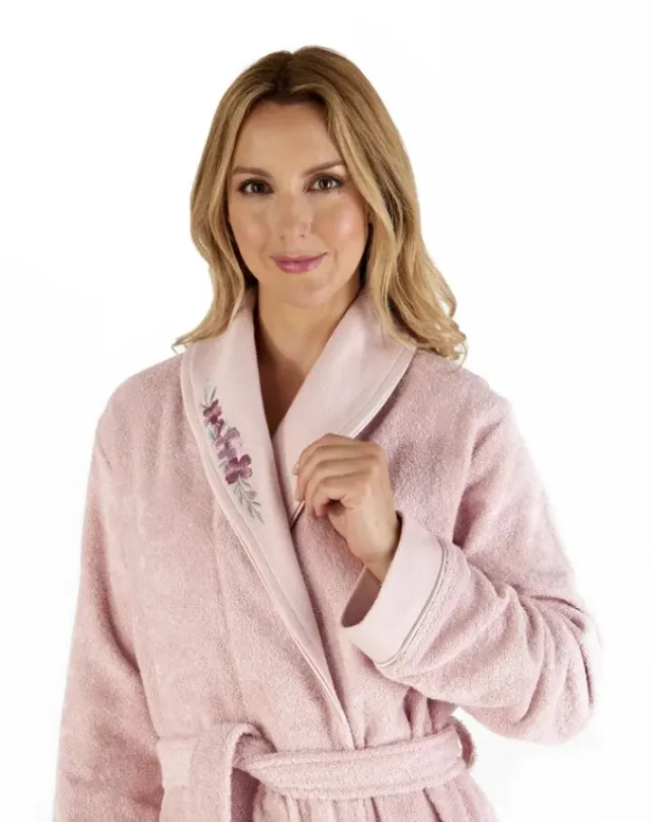 Embroidered 46" Shawl Collar Wrap HC66355