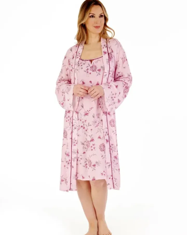 Floral 38" Woven Viscose Chemise GL88710