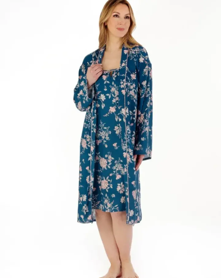 Floral 38" Woven Viscose Chemise GL88710