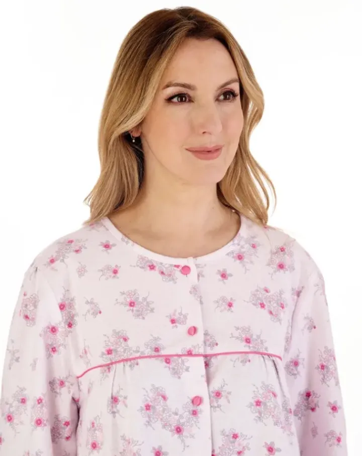 Floral Luxury Flannel 43" Woven Nightdress ND88210