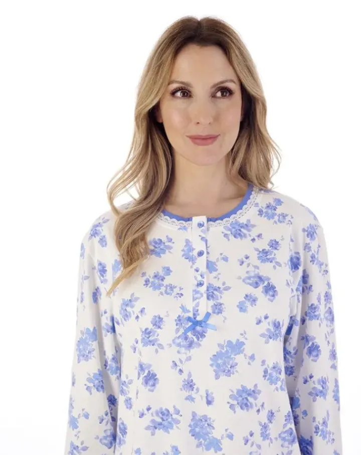 Floral Print 45" Interlock Jersey Nightdress ND02126