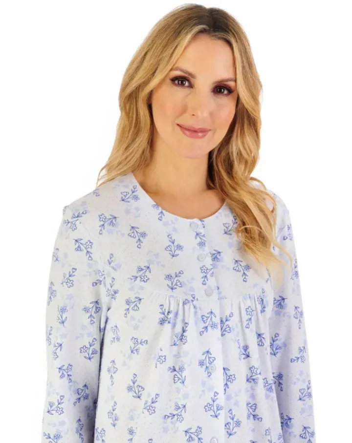 Floral Print 50" Jacquard Jersey Nightdress ND06108