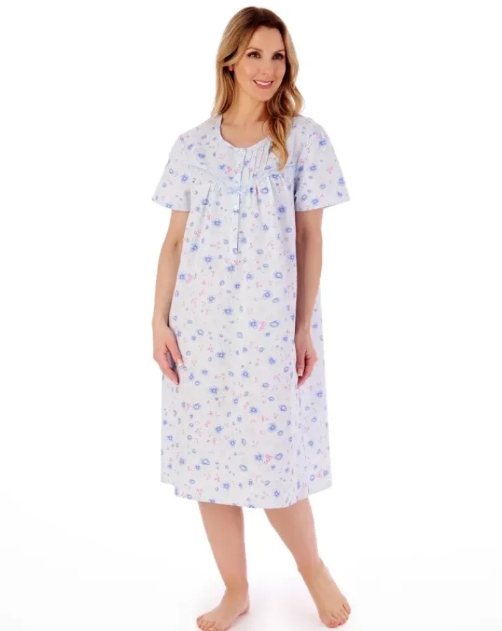 Floral Print 45" Woven Nightdress ND02200