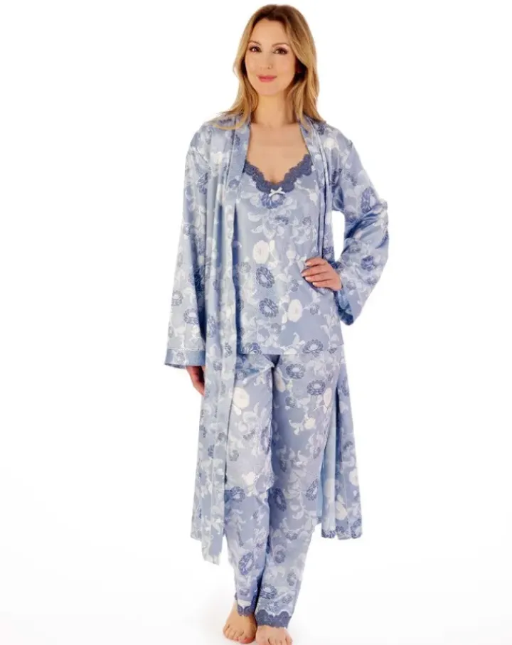 Floral Satin 46" Kimono Wrap GL02724
