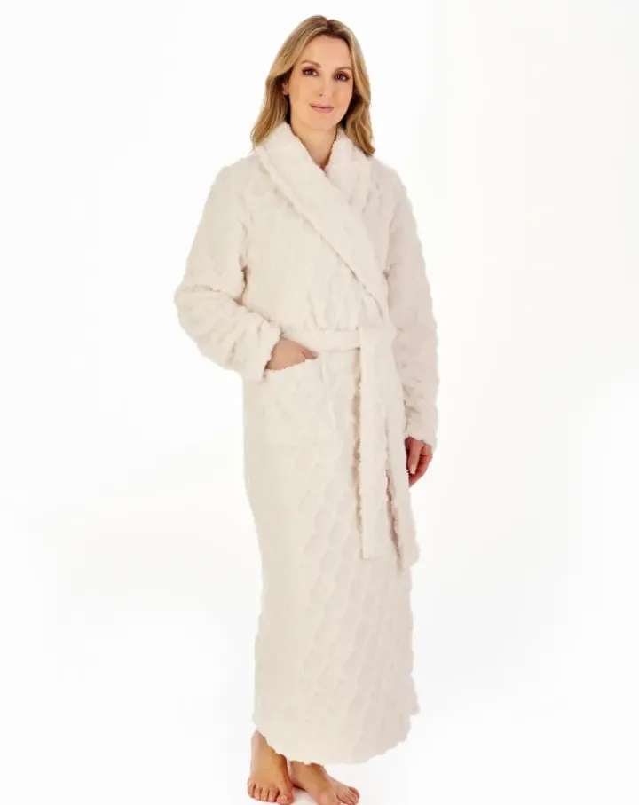 Honeycomb Texture 51" Wrap Housecoat HC04321
