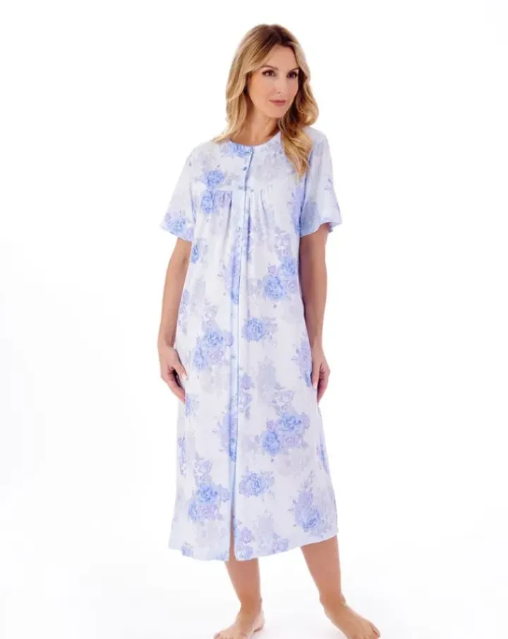 Large Floral Print 46" Jersey Nightdress ND01133