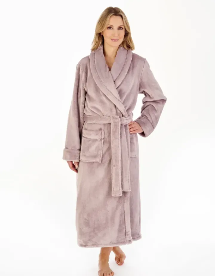 Luxury Flannel Fleece 48" Shawl Collar Wrap HC4342