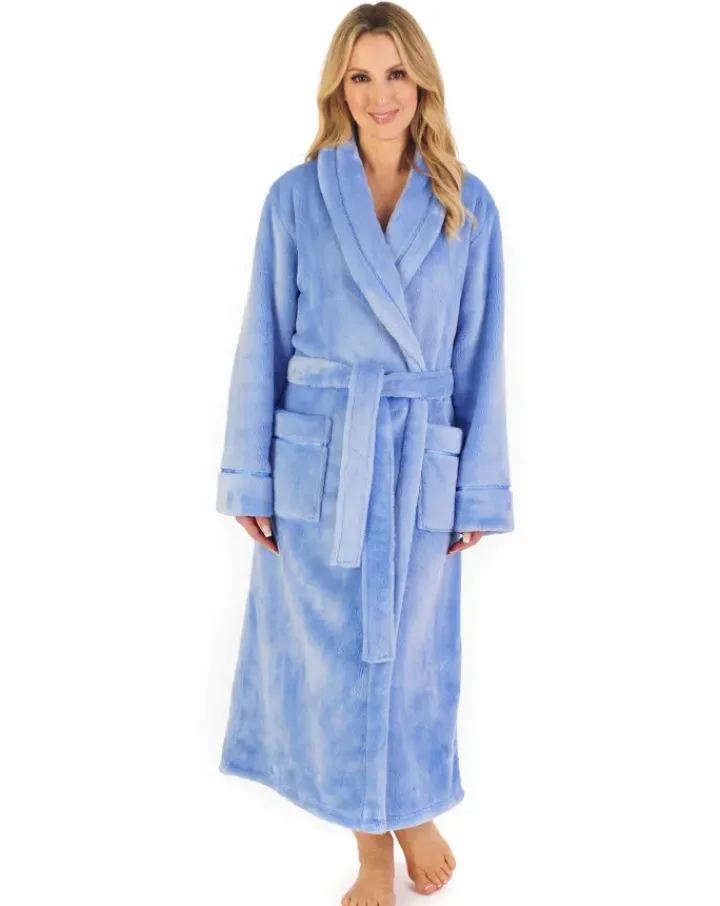 Luxury Flannel Fleece 48" Shawl Collar Wrap HC4342