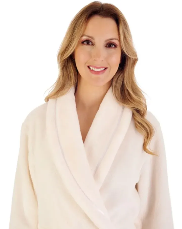 Luxury Flannel Fleece 48" Shawl Collar Wrap HC4342