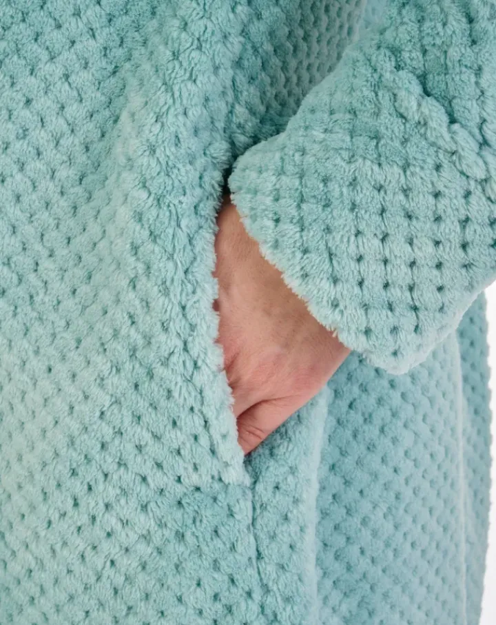 Luxury Waffle Fleece 52" Shawl Collar Wrap HC4329
