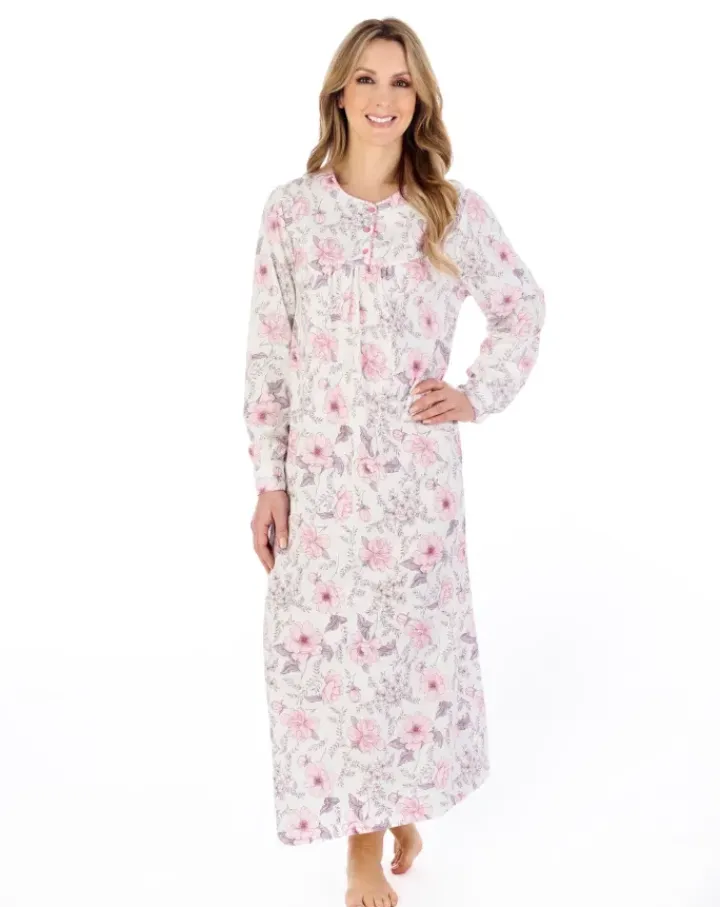 Picot Trim 50" Jersey Nightdress ND04109