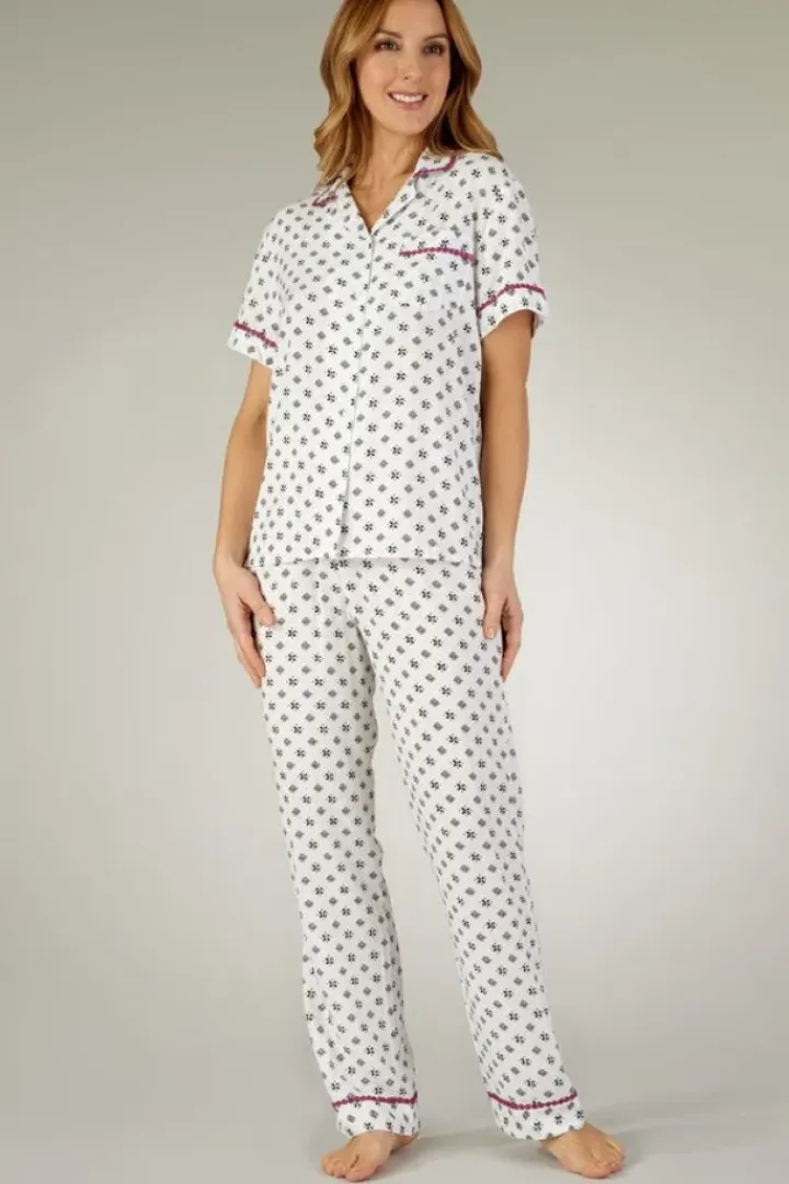 Supersoft Geometric Print Tailored Pyjama GL3715