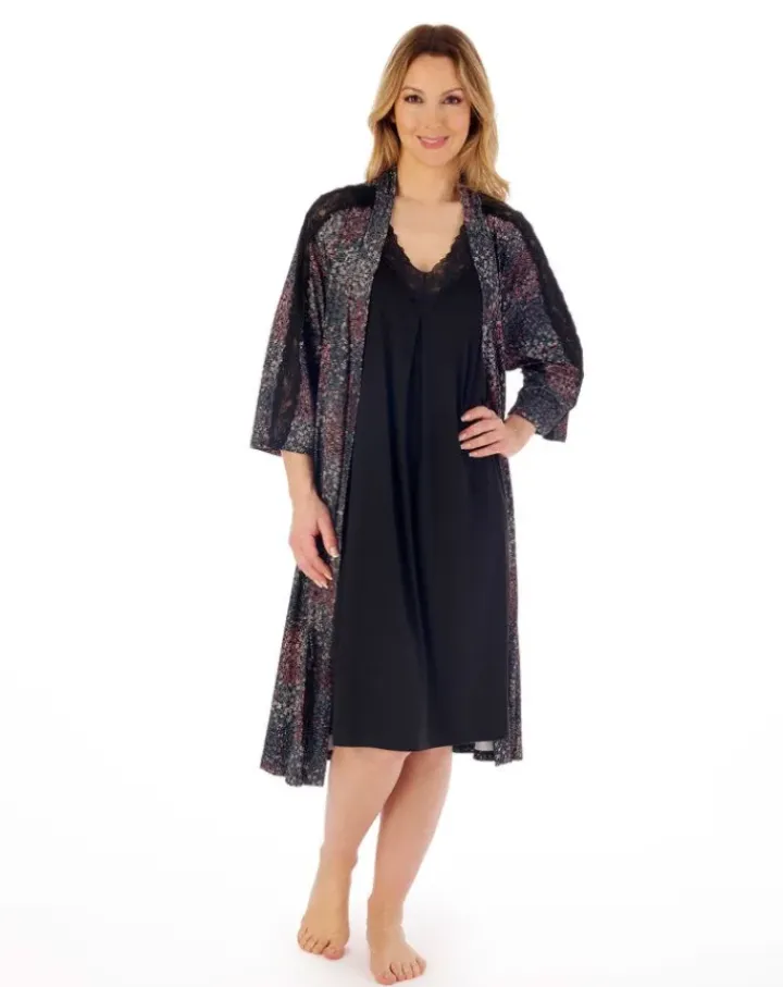 Super-Soft Multi Print 42" Kimono Wrap GL02704